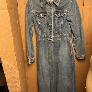 Classic Denim Maxi Dress